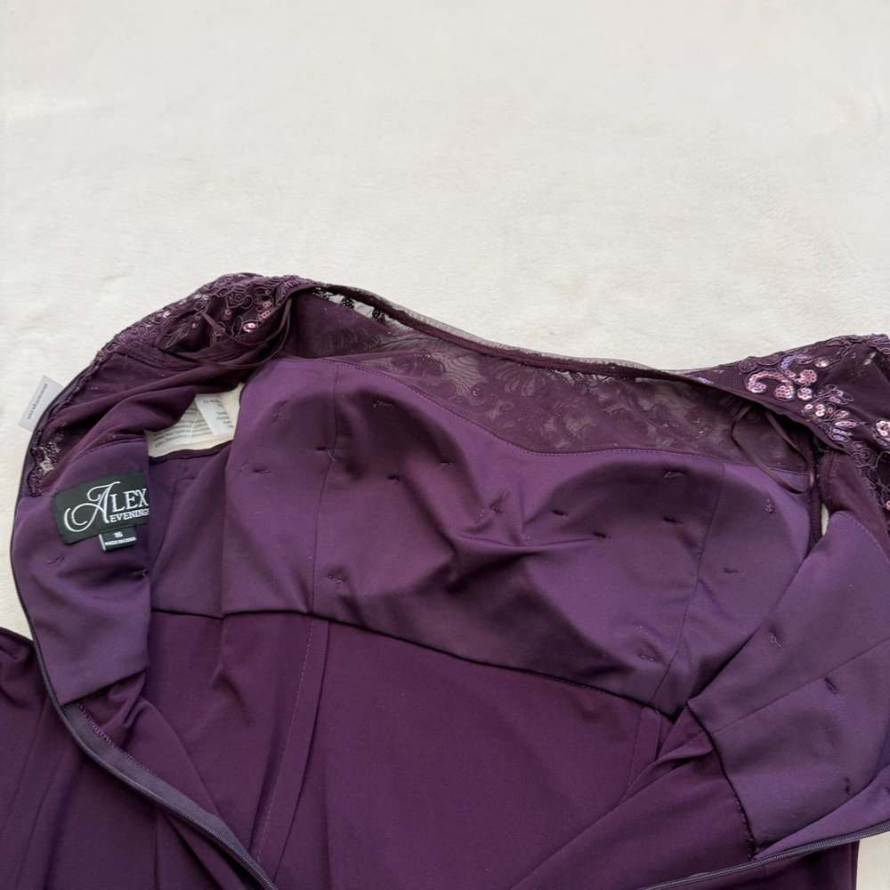 ! NWT. Alex Evenings Womens Long Length Dress - Picture 12 of 16